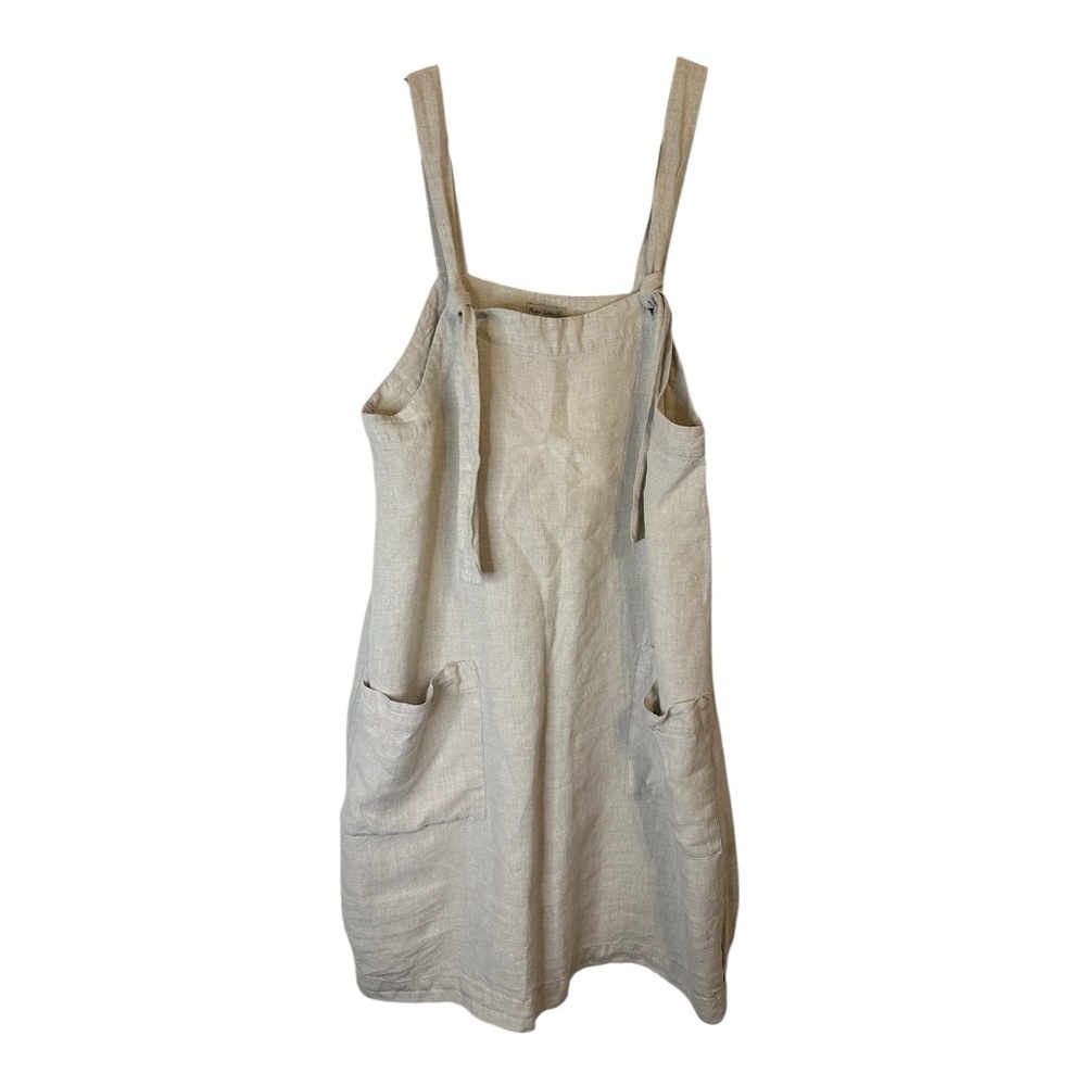 Magic Linen Pinafore Dress Size XL